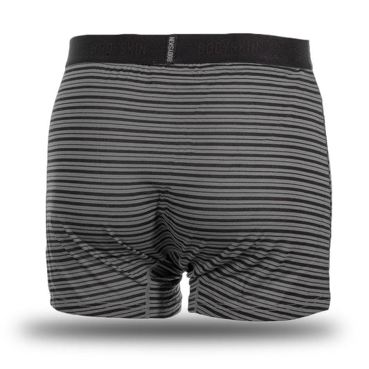 Boxer Bodyskin Lucky lousse ligné charcoal