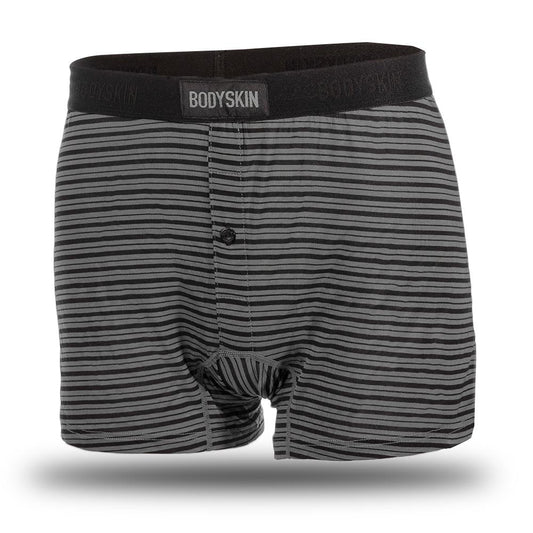 Boxer Bodyskin Lucky lousse ligné charcoal