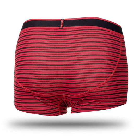 Boxer court BodySkin Swag rouge ligné