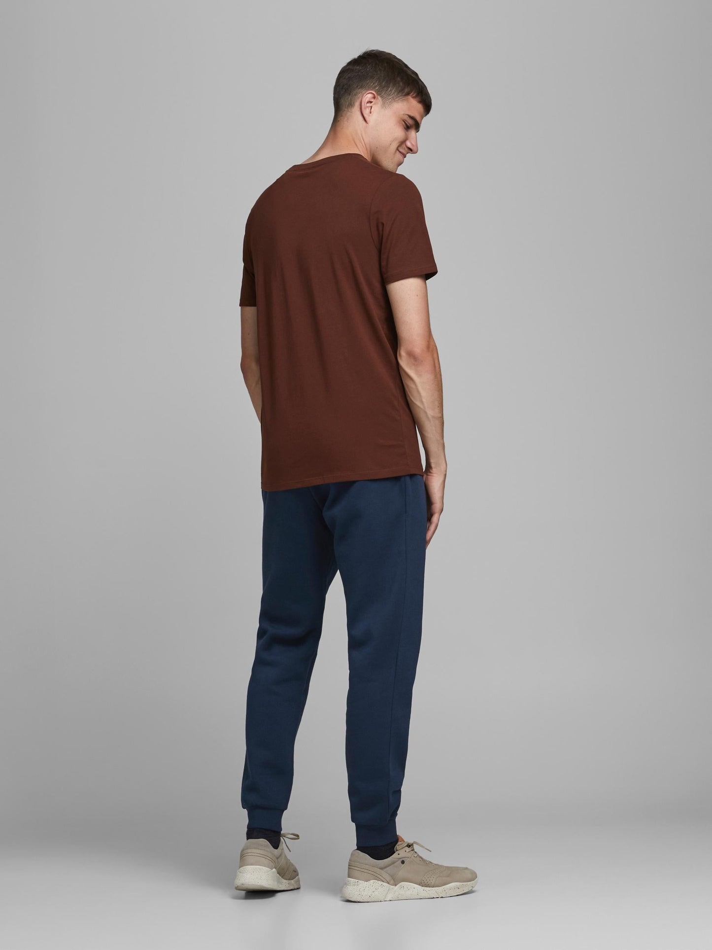 Pantalon de coton ouaté Jack & Jones Gordon Newsoft Navy