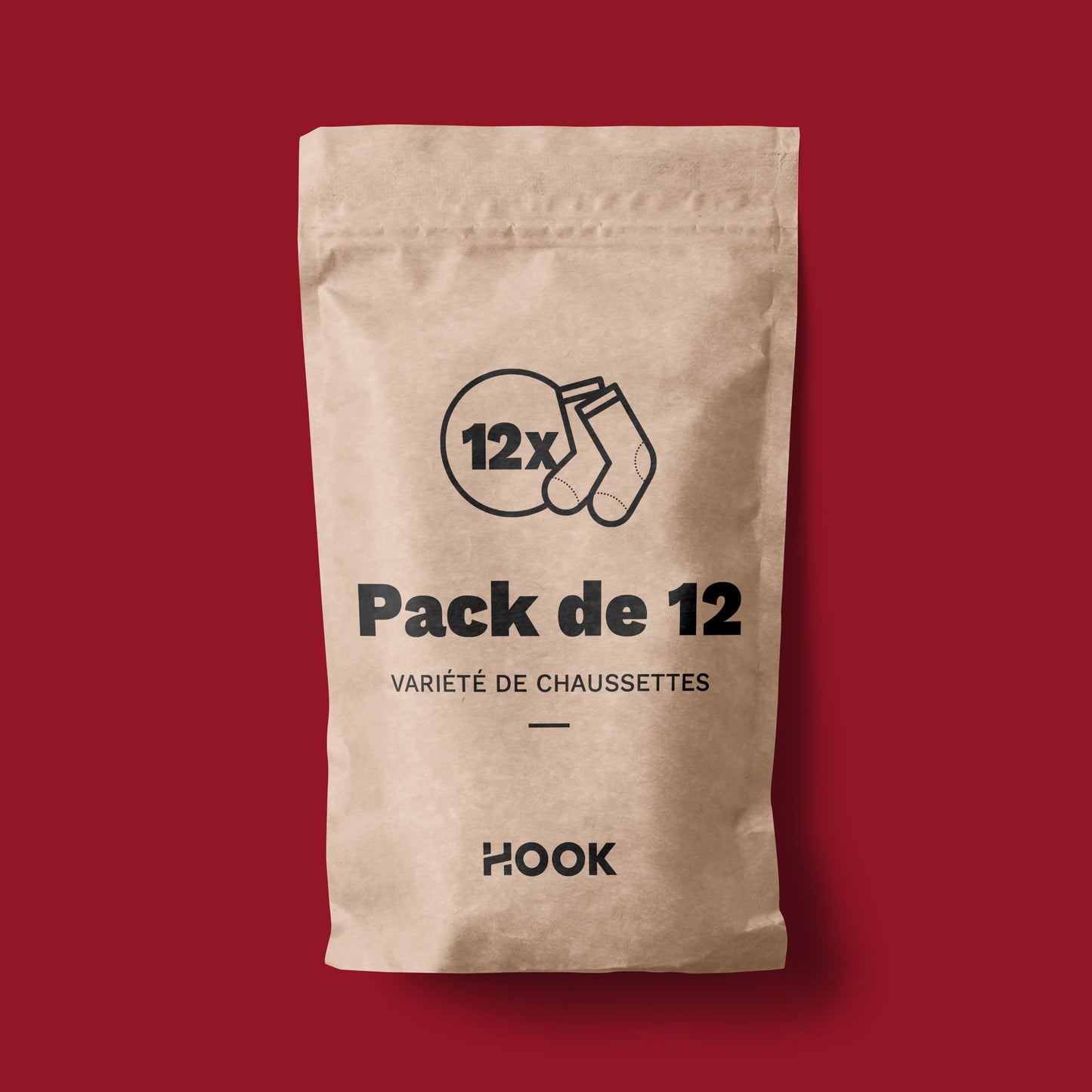 Hook Underwear : 12 packs de chaussettes