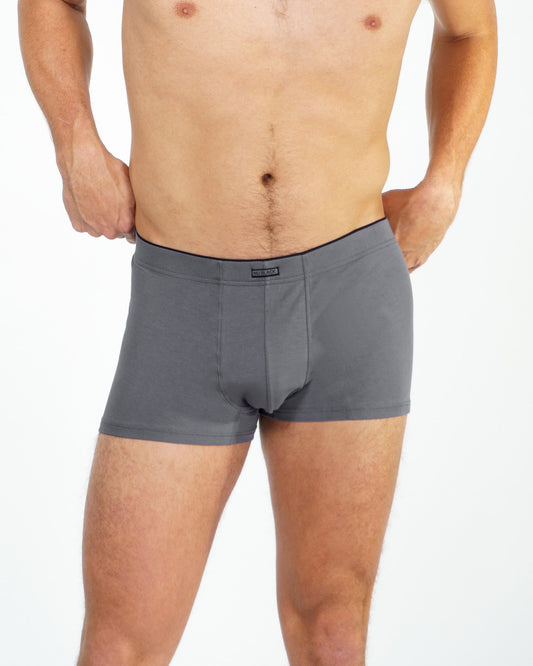 Boxer court Nu Pima coton gris